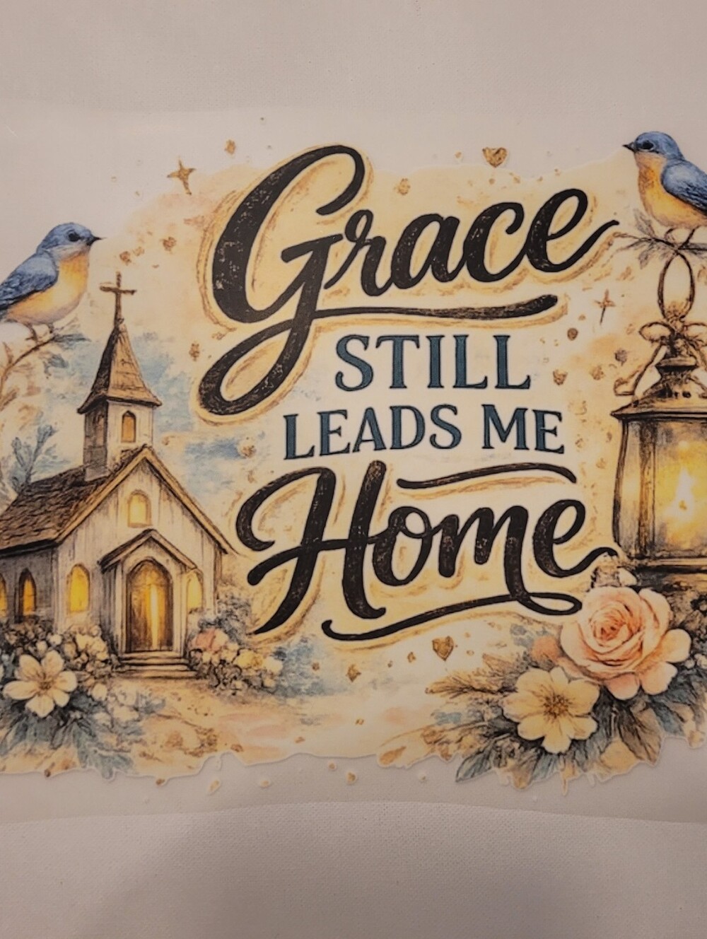 DTF Heat Transfer - Grace Still Leads Me Home
